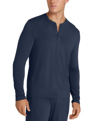 Tommy John Men's Second Skin Long-Sleeve Henley T-Shirt - Macy's