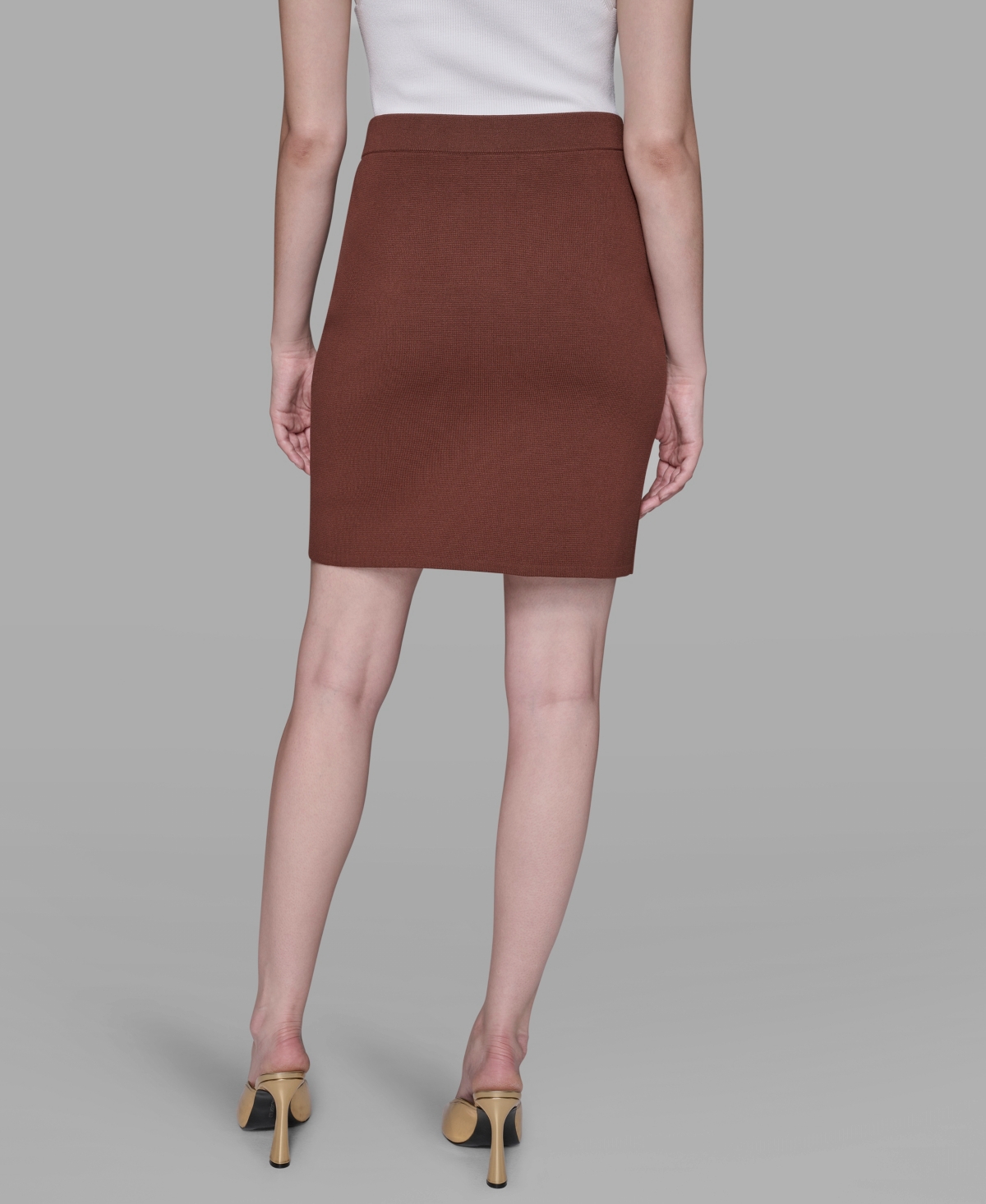 Karl Lagerfeld Women's Pencil Skirt In Brown