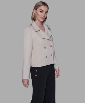 Women's Collared Double-Breasted Jacket