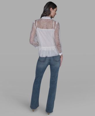 Women's Lace V-Neck Blouse