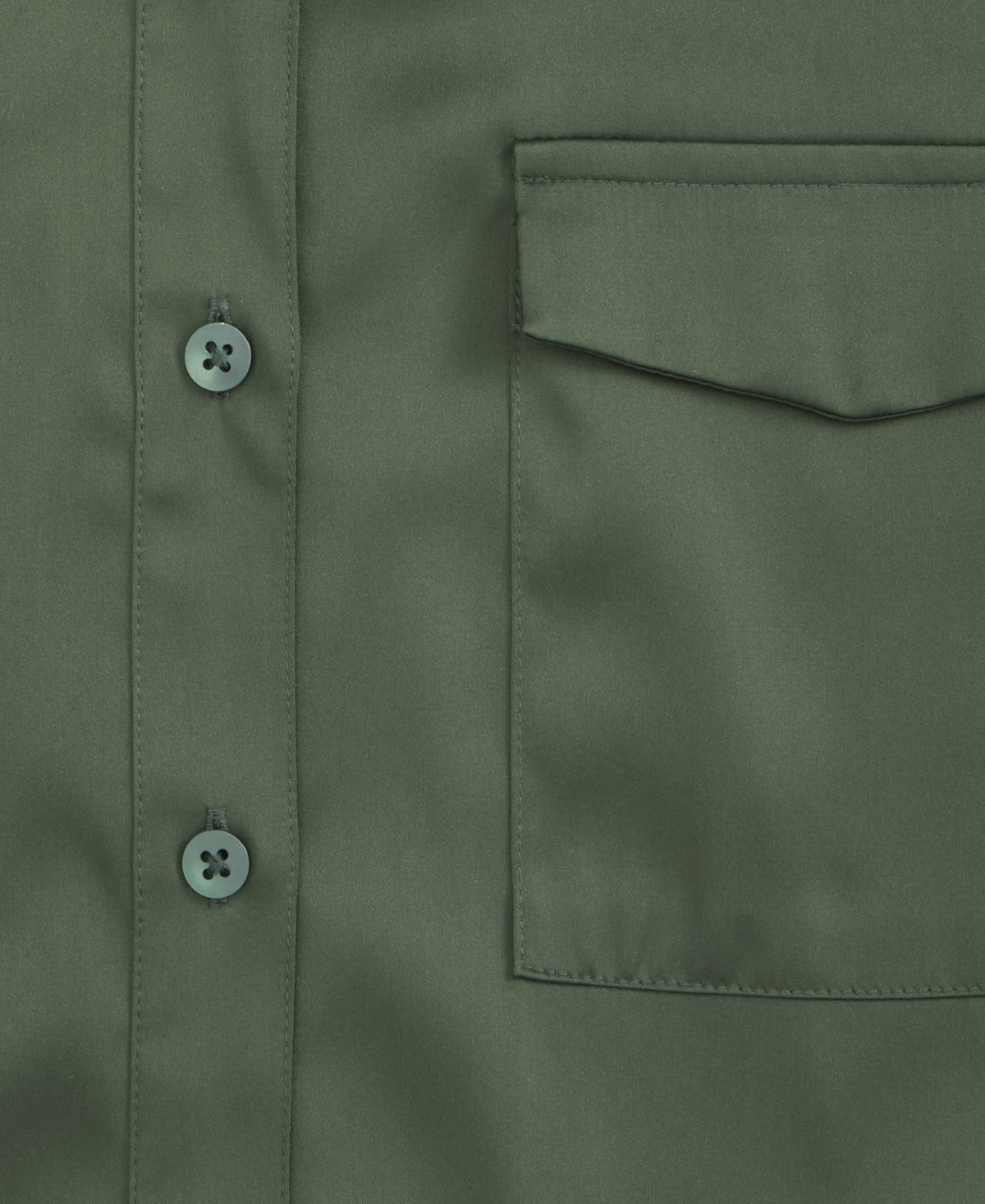 On 34th Women's Button-front Long-sleeve Satin Utility Shirt, Created For Macy's In Green