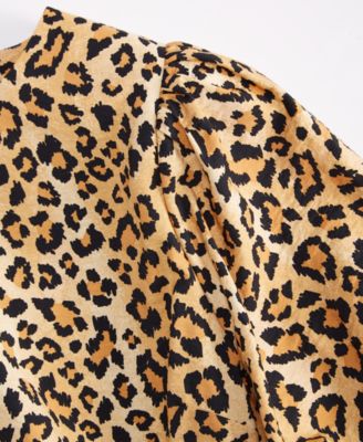 Woven Puff-Sleeve Top, Macy's Exclusive