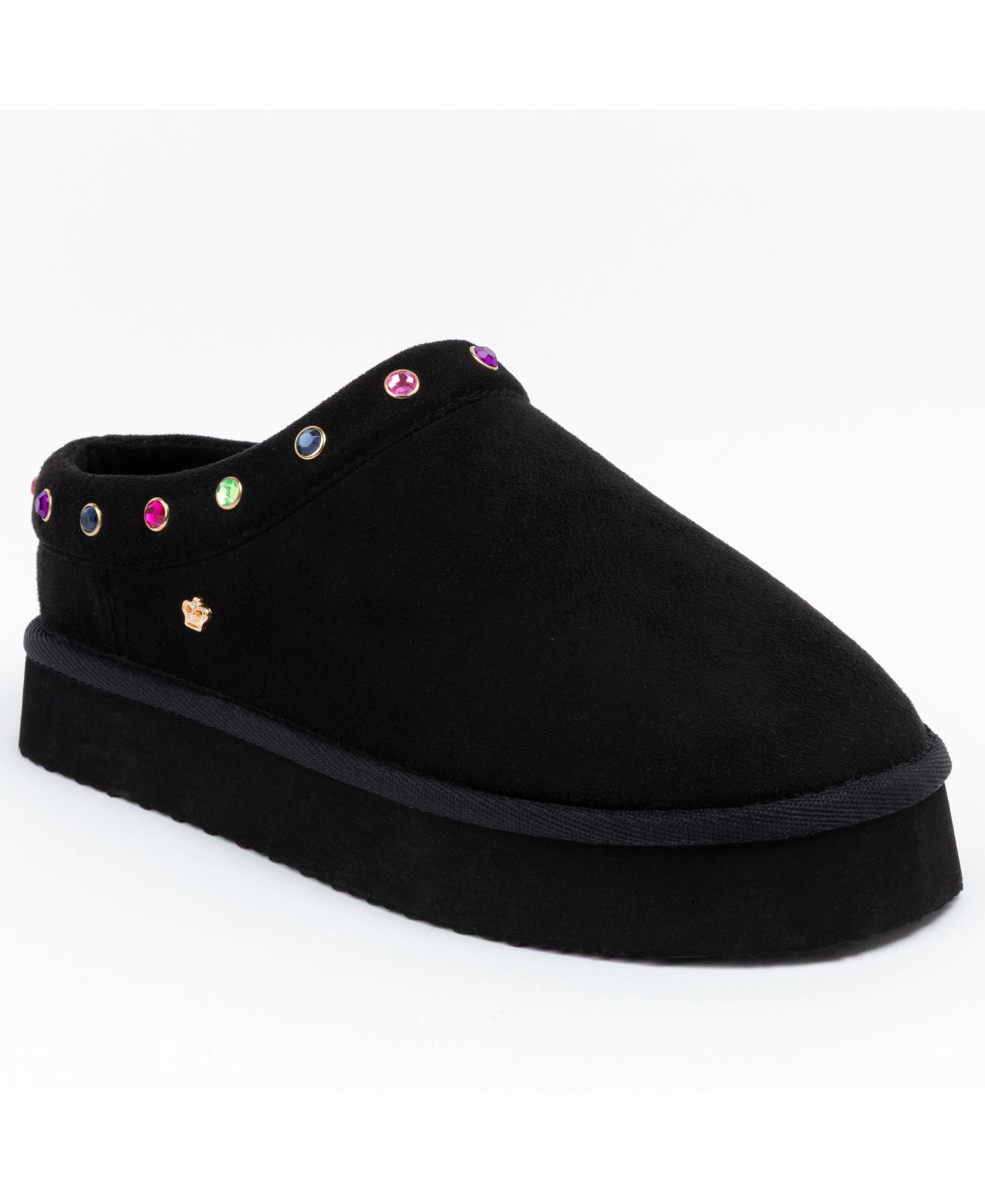 Женские сабо Juicy Couture Oenzo Closed Toe Clog Slipper, цвет: Чёрный разноцветный — фото 1