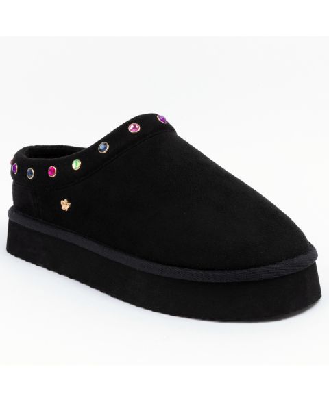Женские сабо Juicy Couture Oenzo Closed Toe Clog Slipper, цвет: Чёрный разноцветный