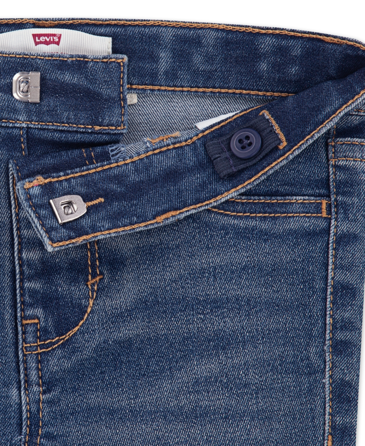 Levi's Little Girls 2-piece Ruched Crewneck Top And Flared Jeans Set In Burgundy