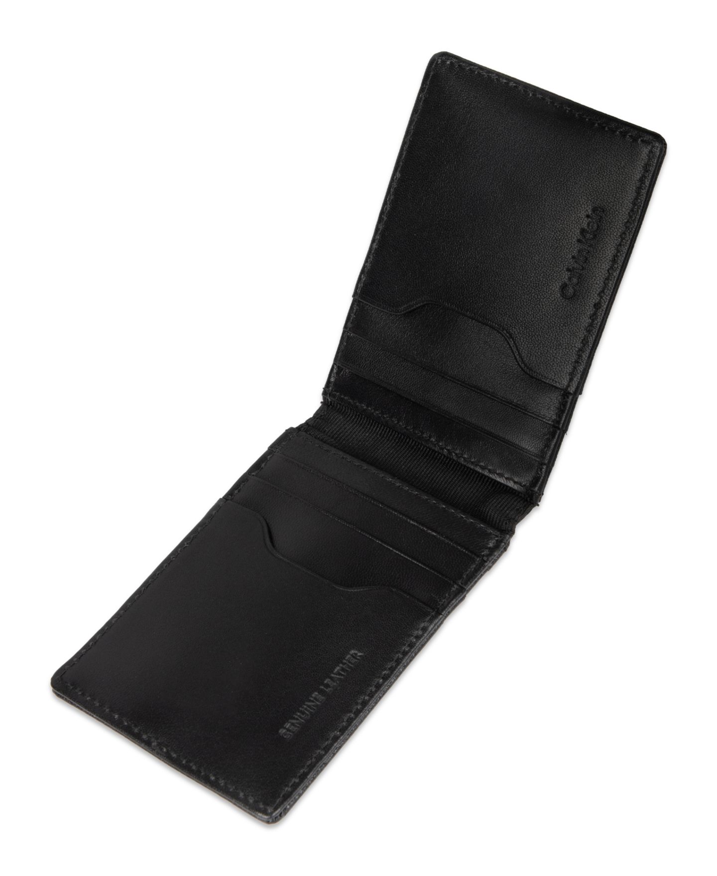 Мужской кошелёк Calvin Klein тройного сложения, защита RFID — фото 5