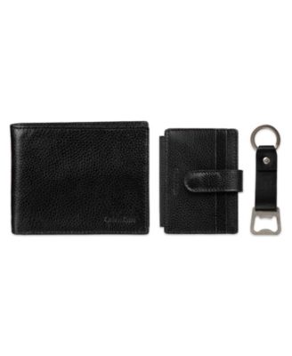 Calvin Klein - Men's 3- Piece Wallet, Card Holder and Bottle Opener Gift Set