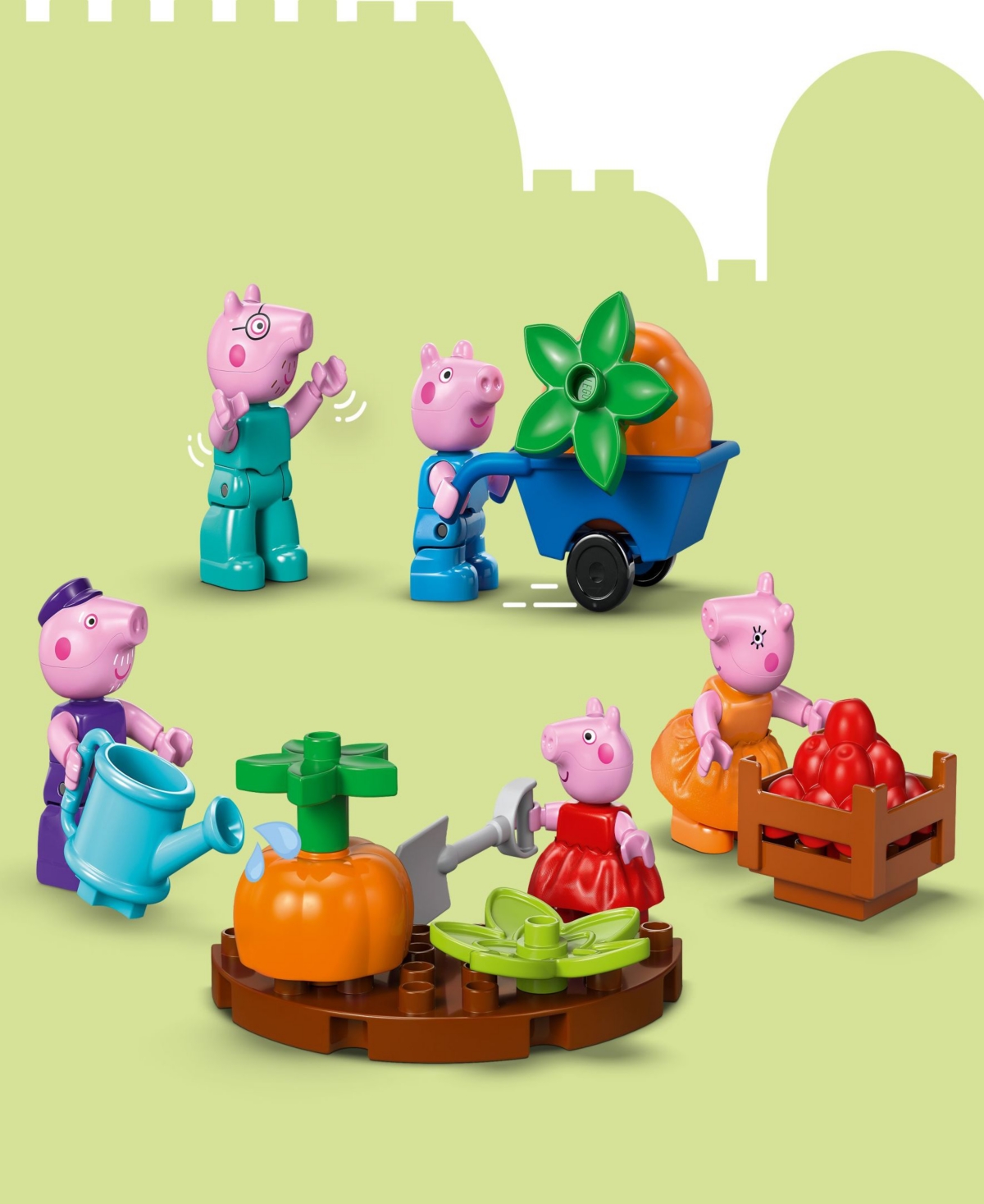Lego Duplo Peppa Pig Garden and Greenhouse Building Set