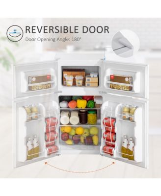 3.2 Cu.Ft Mini Fridge with Freezer and Adjustable Shelf,