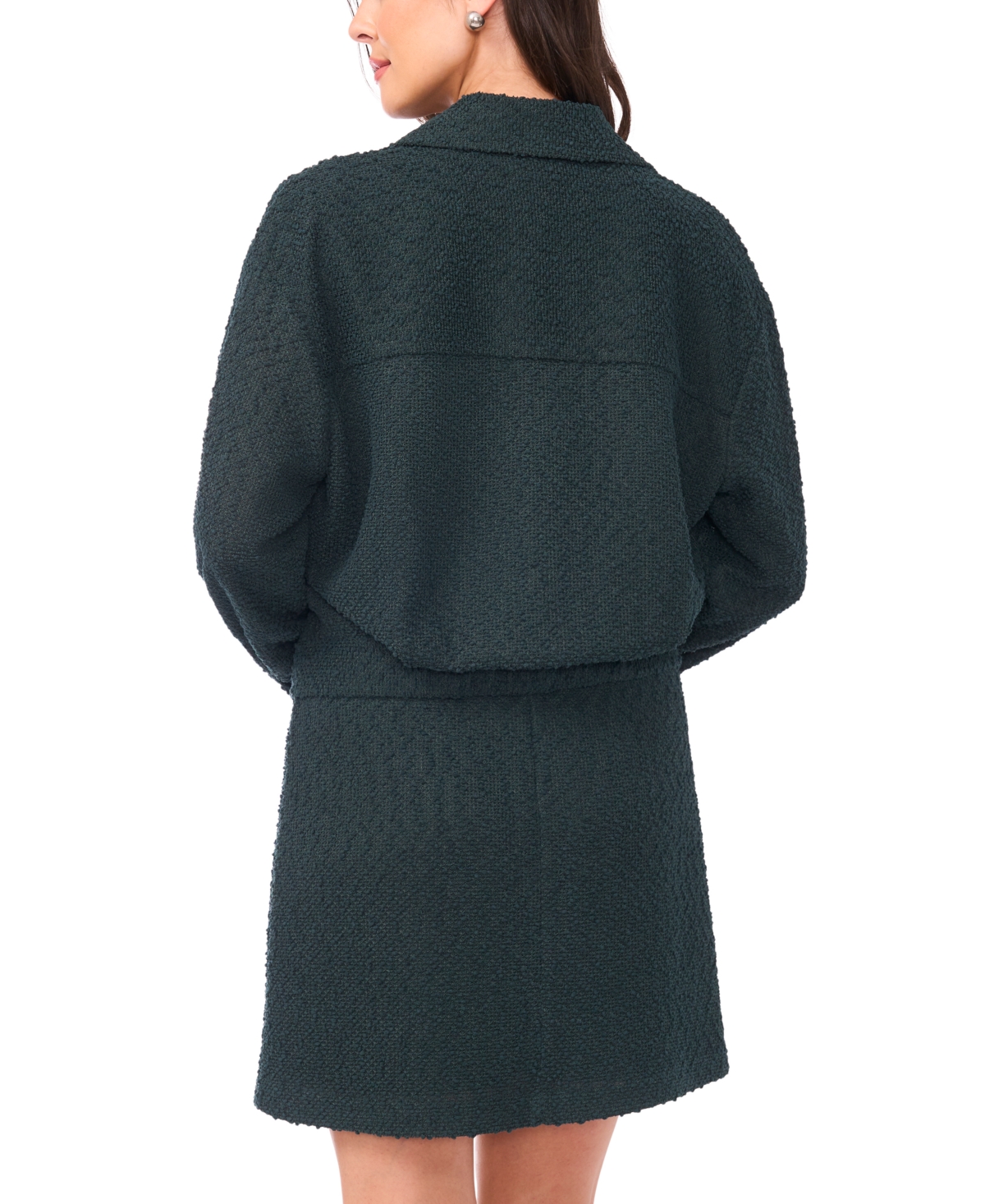 Vince Camuto Tweed Jacket In Blue