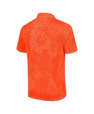 Men's Orange Chicago Bears Big Tall Santiago Paradise Polo Shirt