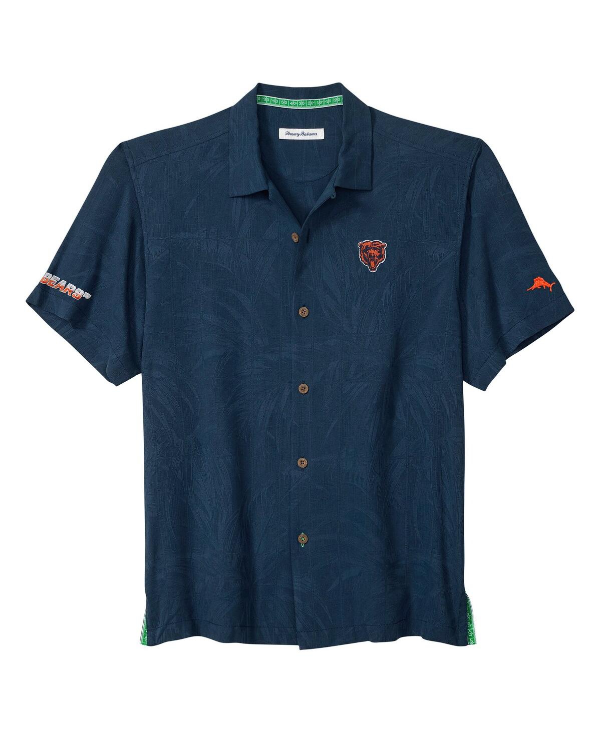 Tommy Bahama Men's Navy Chicago Bears Endzone Paradise Coolmax Button-Up Shirt