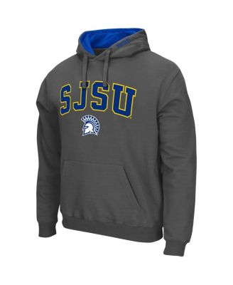 Men's Charcoal San Jose State Spartans Arch and Logo Pullover Hoodie