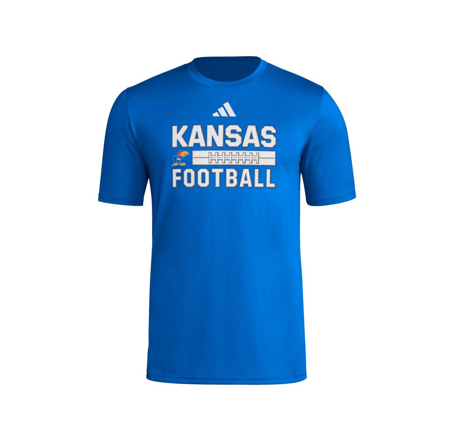 Men's Royal Kansas Jayhawks Locker Laces Out Pre-Game T-Shirt