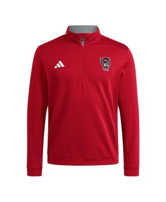 Men's Red NC State Wolfpack Elevated Tri-Blend Quarter-Zip Pullover Sweatshirt