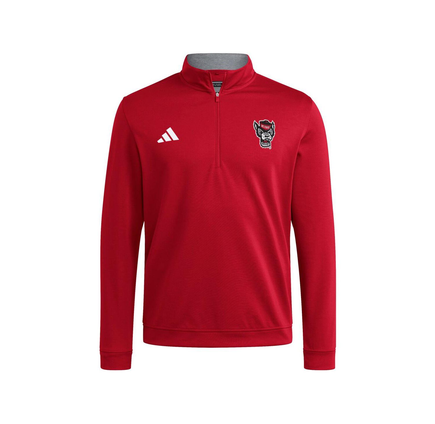 Men's Red NC State Wolfpack Elevated Tri-Blend Quarter-Zip Pullover Sweatshirt