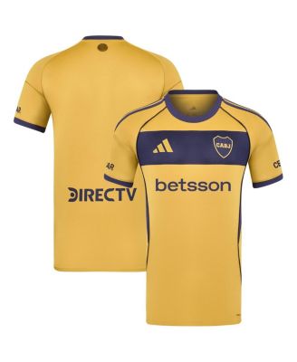 adidas - Men's Yellow Boca Juniors 2025/26 Away Replica Jersey