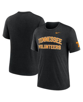 Nike - Men's Heather Black Tennessee Volunteers Campus Collegiate Block Tri-Blend T-Shirt