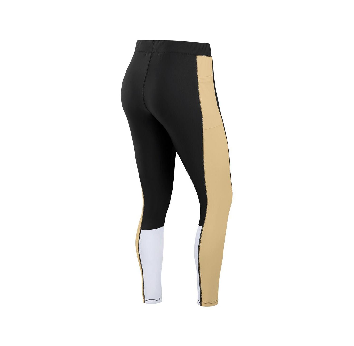Women's Black/Gold New Orleans Saints Color Block Leggings