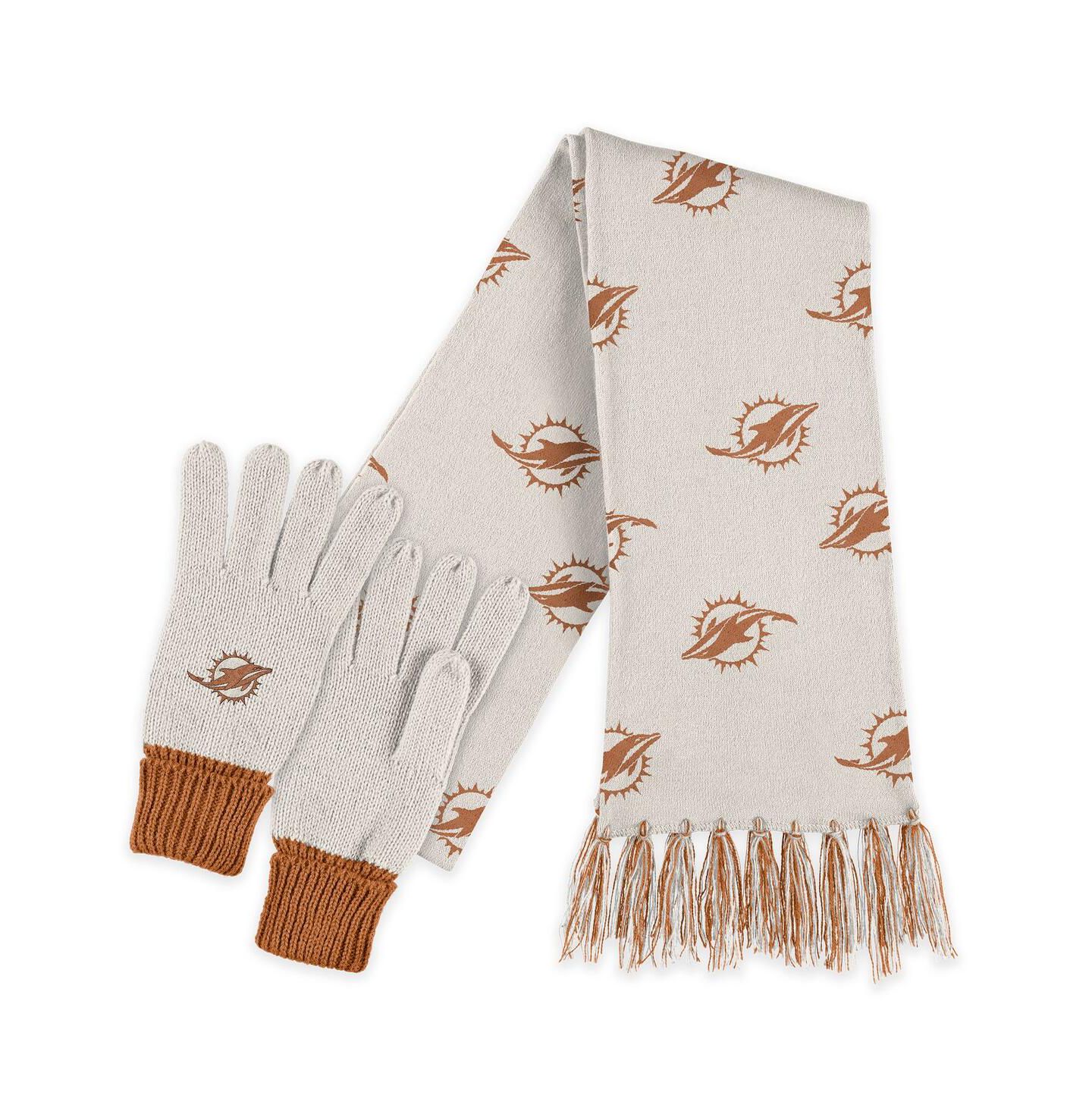 WEAR by Erin Andrews New York Giants Tonal Scarf and Gloves Set — фото 1