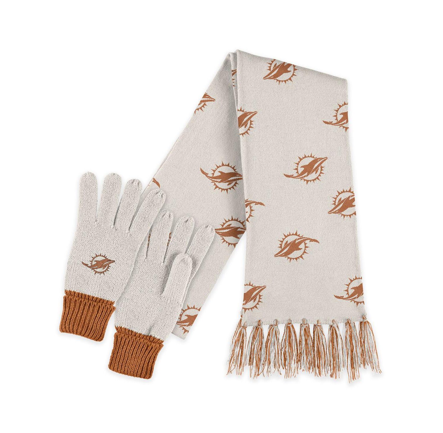 New York Giants Tonal Scarf and Gloves Set