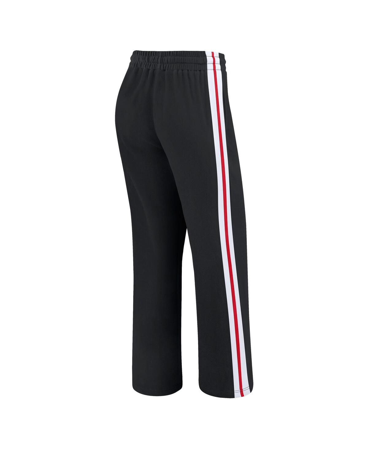 Wear by Erin Andrews Women's Black San Francisco 49ers Color-Block Straight Leg Pants