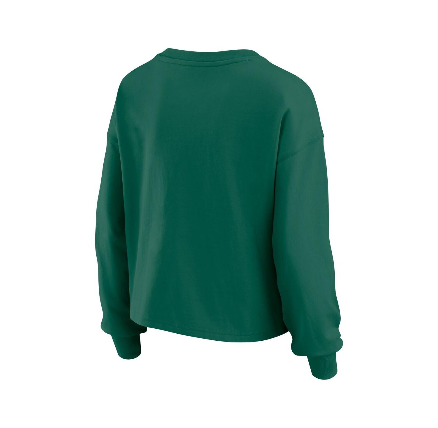 Women's 2-Piece Green New York Jets Heavy Rugby Jersey Long Sleeve T-Shirt and Shorts Lounge Set