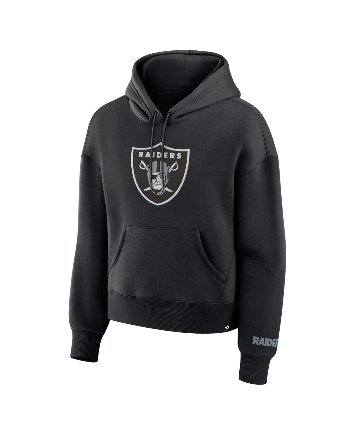 Fanatics Women's Black Las Vegas Raiders Legacy Fleece Pullover Hoodie In Black