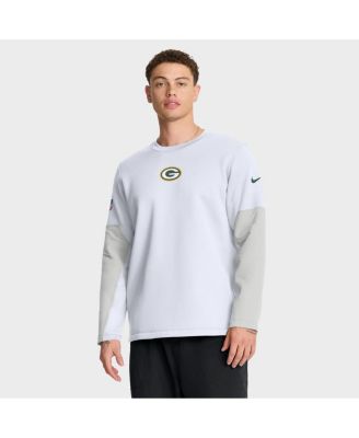 Nike - Men's White Green Bay Packers Sideline Scripted to Win Performance Long Sleeve T-Shirt