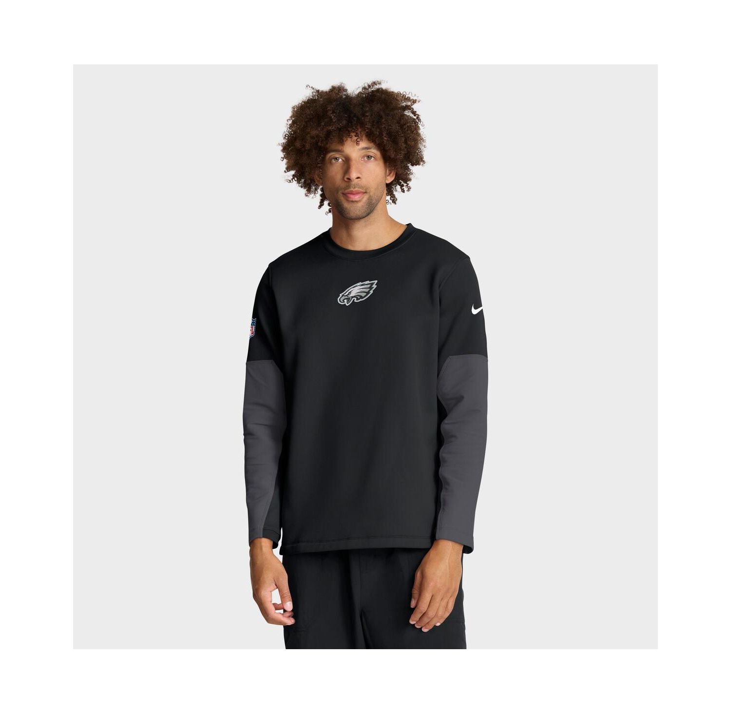 Men's Black Philadelphia Eagles Sideline Scripted to Win Performance Long Sleeve T-Shirt