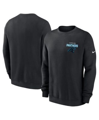 Nike - Men's Black Carolina Panthers Primetime Club Fleece Pullover Sweatshirt