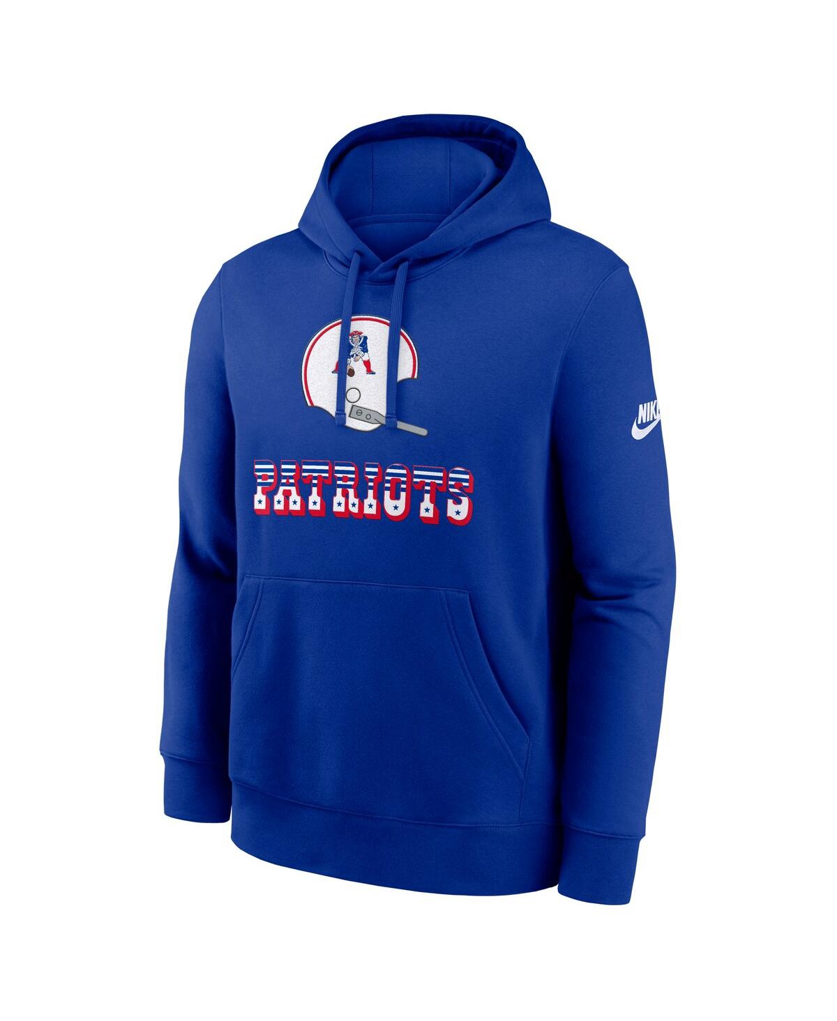 Nike New England Patriots Best Season Rewind Club  Men's Nfl Pullover Hoodie In Neutral