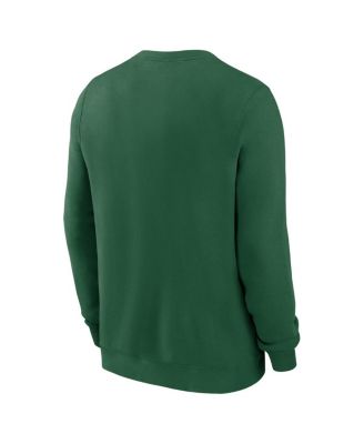 Men's Green New York Jets Primetime Club Fleece Pullover Sweatshirt