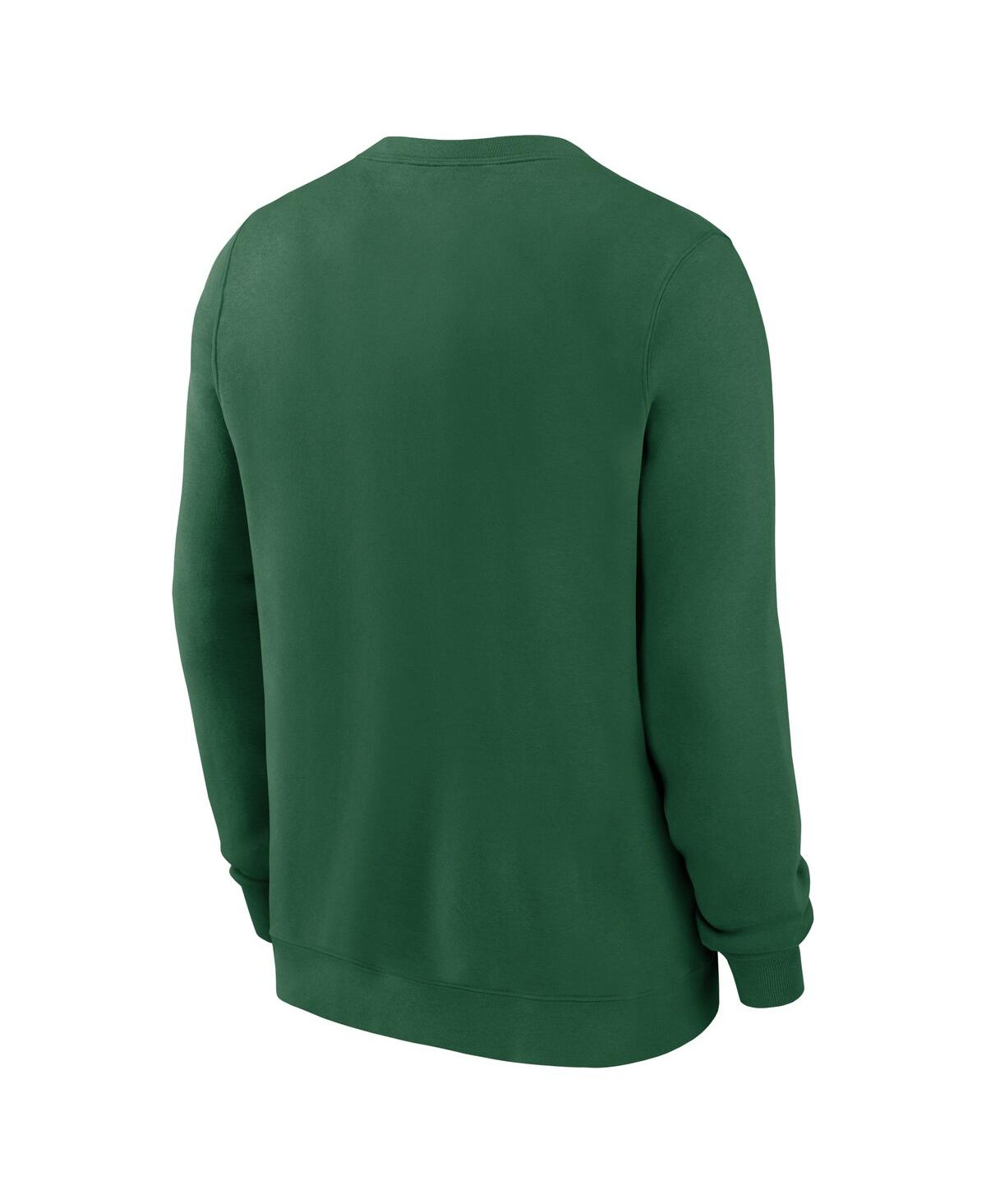 Nike Men's Green New York Jets Primetime Club Fleece Pullover Sweatshirt In Green