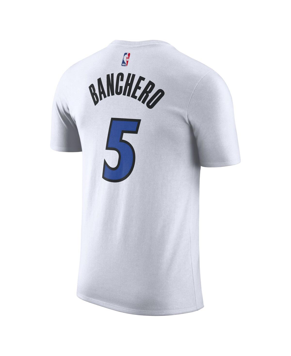 Nike Men's Paolo Banchero White Orlando Magic Association Edition Name Number T-Shirt