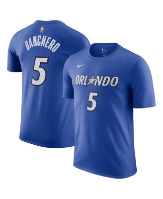 Nike - Men's Paolo Banchero Blue Orlando Magic Icon Edition Name Number T-Shirt