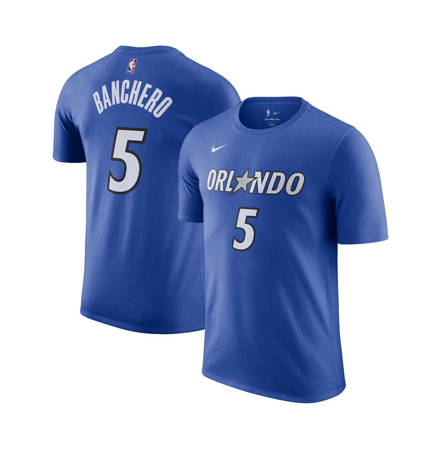 Мужская футболка Nike Paolo Banchero Blue Orlando Magic Icon Edition Name & Number — фото 1