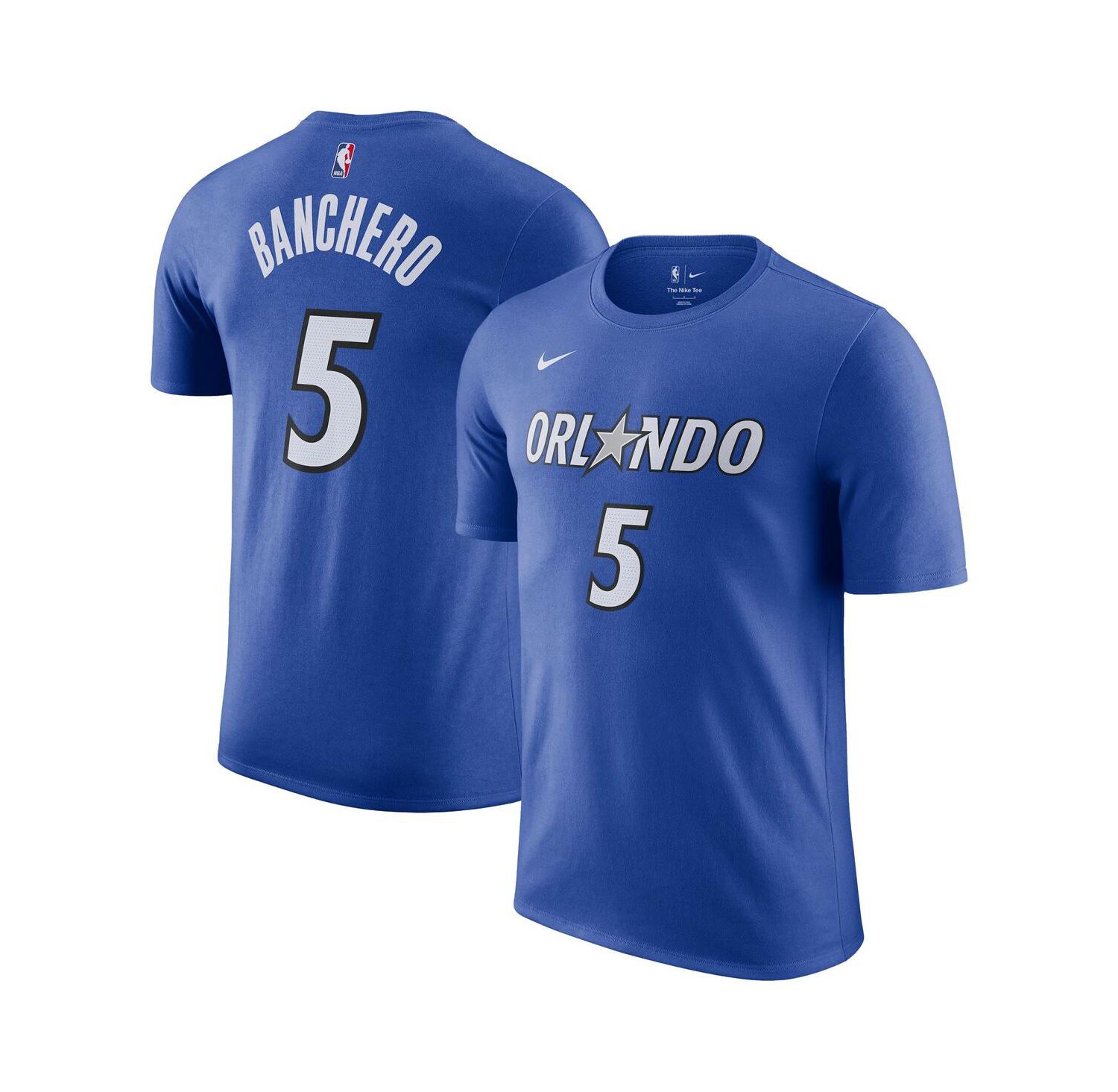 Men's Paolo Banchero Blue Orlando Magic Icon Edition Name & Number T-Shirt