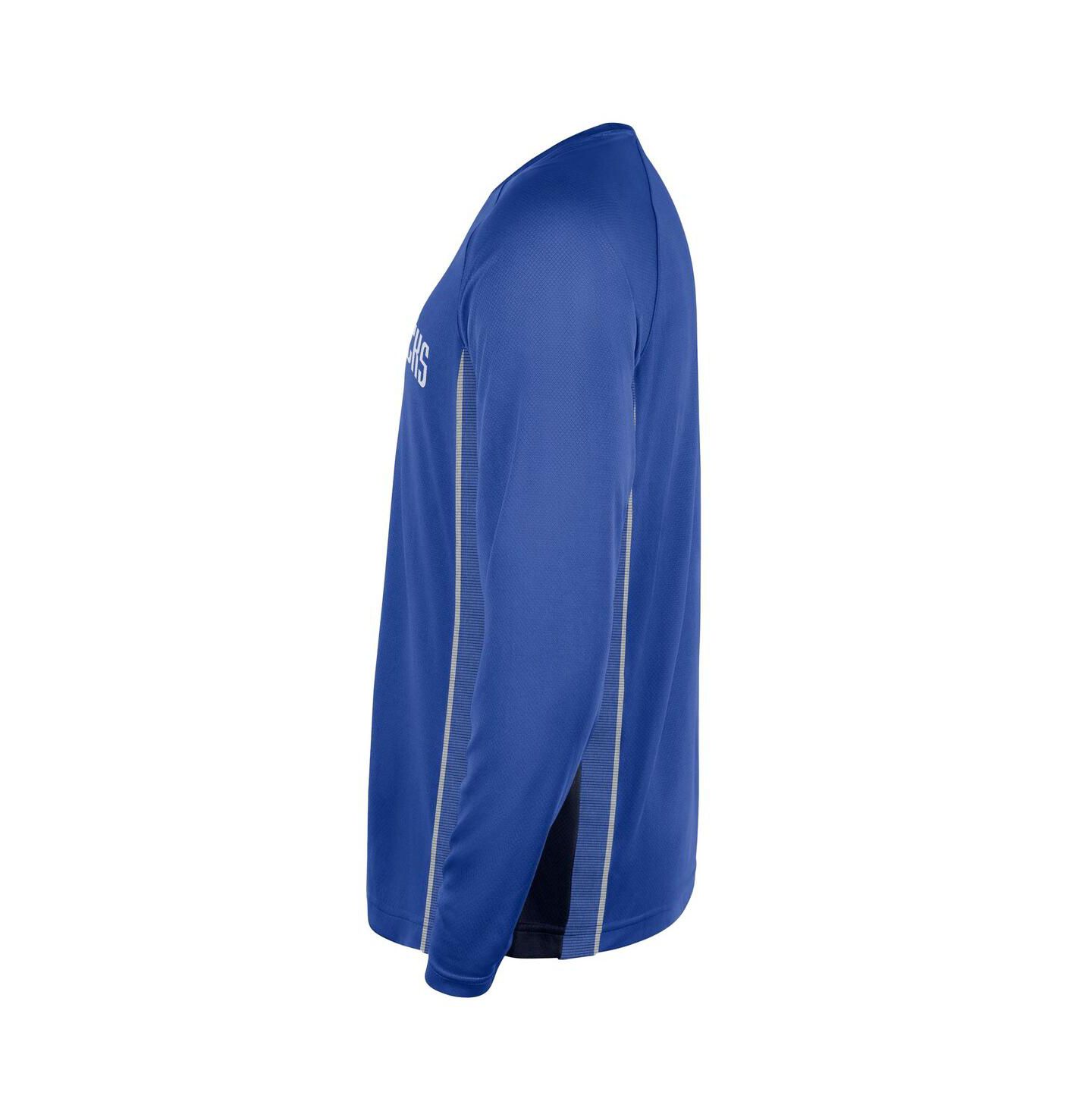 Мужская рубашка Nike Blue Dallas Mavericks 2025/26 Authentic Pre-Game Legend Dri-FIT Long Sleeve Shooting — фото 4