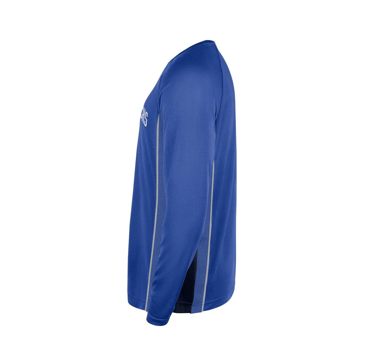 Men's Blue Dallas Mavericks 2025/26 Authentic Pre-Game Legend Dri-FIT Long Sleeve Shooting Shirt