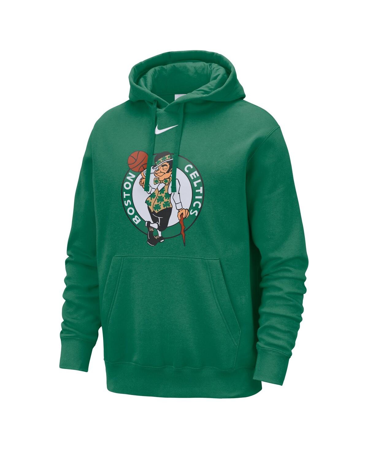 Nike Men's Kelly Green Boston Celtics Essential Logo Club Pullover Hoodie In Green