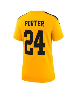 Women's Joey Porter Jr. Gold Pittsburgh Steelers Alternate 1933 Throwback Game Jersey