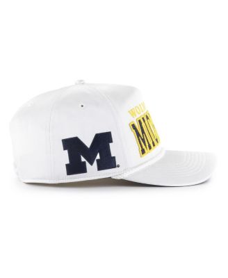 '47 Women's Brand White Michigan Wolverines Outspoken Hitch Adjustable Hat