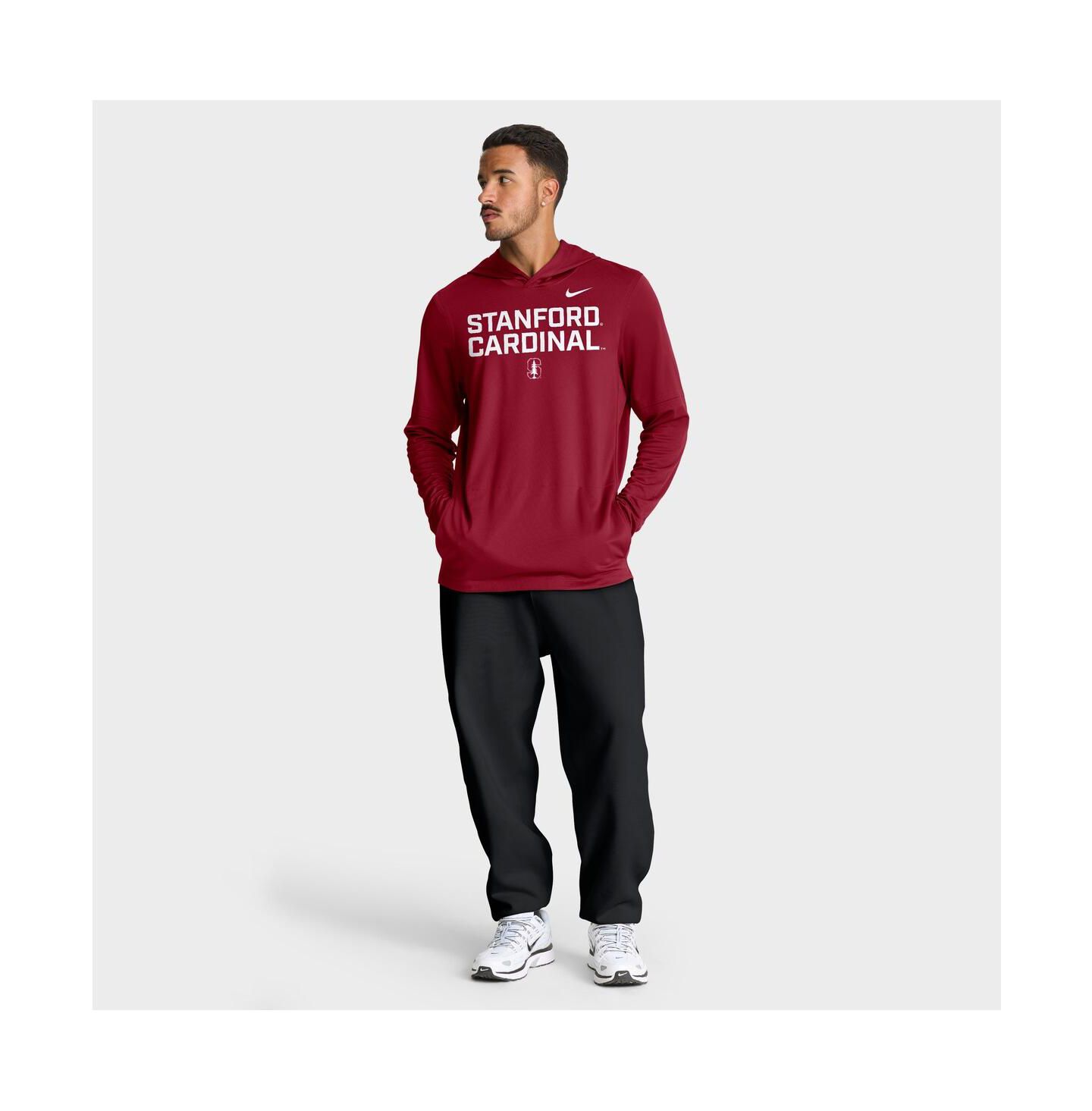 Мужское худи Nike Cardinal Stanford Cardinal 2025 Sideline Dri-FIT Long Sleeve T-Shirt — фото 3