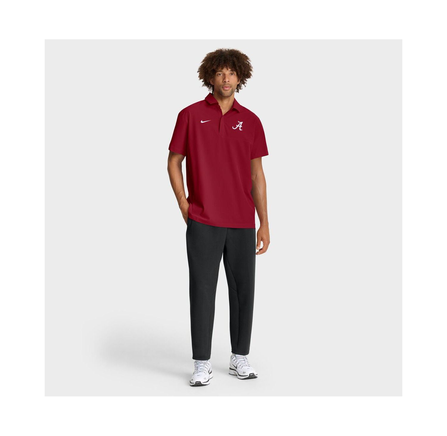 Men's Crimson Alabama Crimson Tide 2025 Coaches Sideline Polo Shirt