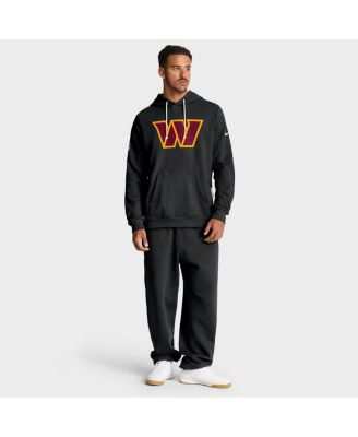 Men's Black Washington Commanders Sideline Standard Issue Initial Home Dri-FIT Hoodie