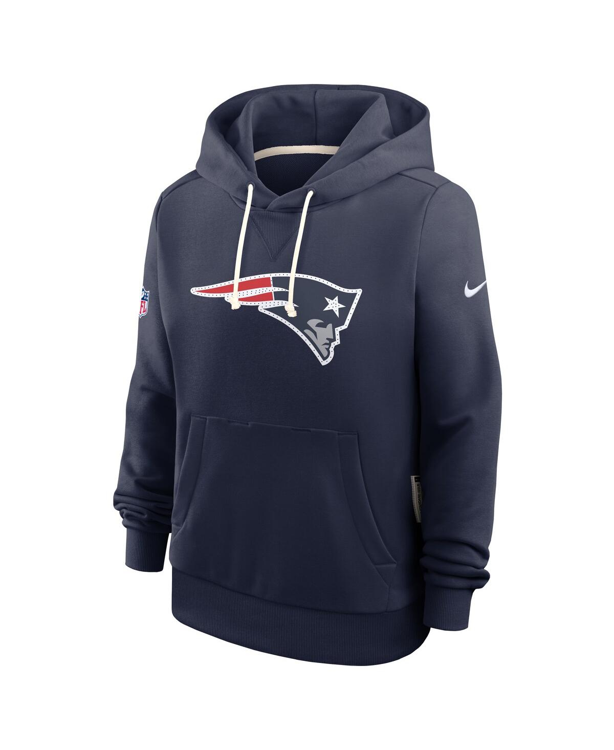 Nike Women's Navy New England Patriots Sideline Standard Issueâ Initial Homeâ Dri-fit Hoodie In Blue