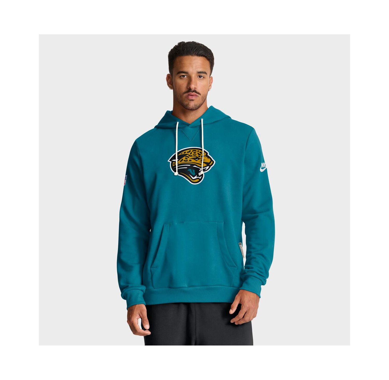Men's Teal Jacksonville Jaguars Sideline Standard Issue Alt 2 Dri-FIT Hoodie