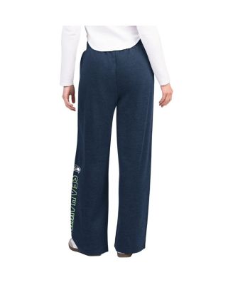 Women's College Navy Seattle Seahawks Field Wide Leg Sweatpants