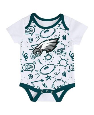 Baby Boys and Girls 3-pack Philadelphia Eagles All Day Play Bodysuit Set